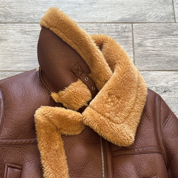 AVEC LES FILLES ANTHROPOLOGY VEGAN LEATHER MOTO JACKET - Picture 3 of 8